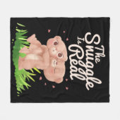 Die Schnecke ist ein echter Niedlicher Bärenhaufen Fleecedecke