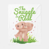 Die Schnecke ist ein echter Niedlicher Bärenhaufen Fleecedecke (Vorderseite)