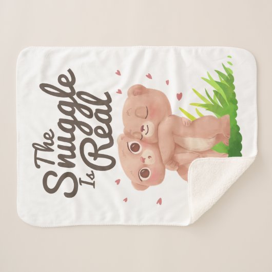 Die Schnecke ist ein echter Niedlicher Bärenhaufen Sherpadecke (Vorderseite (Horizontal))