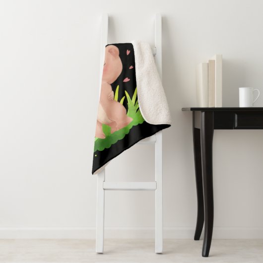 Die Schnecke ist ein echter Niedlicher Bärenhaufen Sherpadecke (Beispiel)