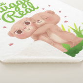 Die Schnecke ist ein echter Niedlicher Bärenhaufen Sherpadecke (3/4)