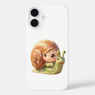 Die Schnecke und der Zauber der Blütenkronen.4 iPhone 16 Hülle