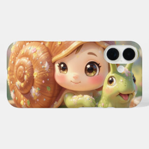 Die Schnecke und der Zauber der Blütenkronen.4 iPhone 16 Hülle