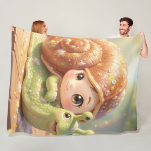 Die Schnecke und der Zauber der Blütenkronen.4 Fleecedecke