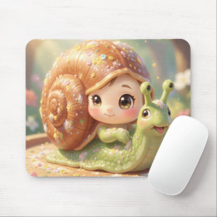 Die Schnecke und der Zauber der Blütenkronen.4 Mousepad