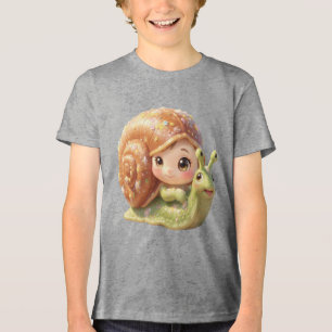 Die Schnecke und der Zauber der Blütenkronen.4 Tri-Blend Shirt