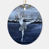 Die Schnee-Königin Keramik Ornament (Links)