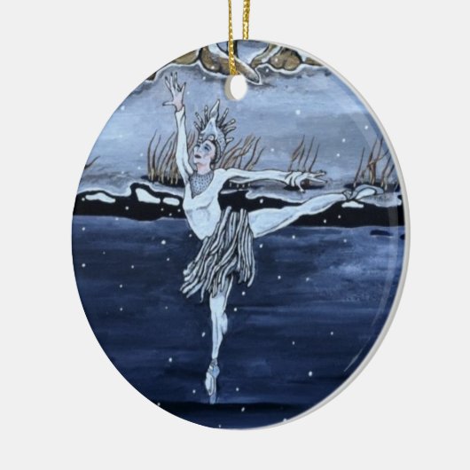 Die Schnee-Königin Keramik Ornament (Links)