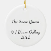 Die Schnee-Königin Keramik Ornament (Hinten)
