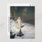 Die Schnee-Maiden-Fantasie Postkarte (Vorne/Hinten)