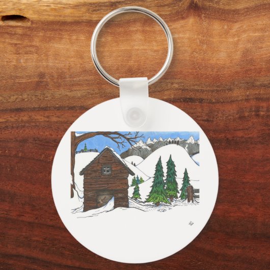 Die Schneekabine Schlüsselanhänger (Vorderseite)