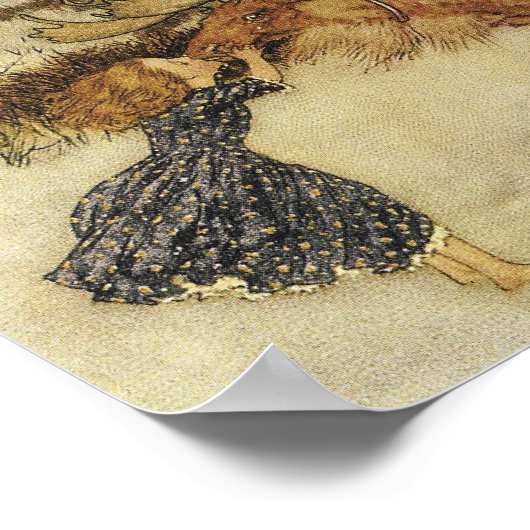 Die Schneekönigin Edmund Dulac Kunstkunst Poster (Ecke)