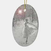 Die Schneekönigin Keramik Ornament (Links)