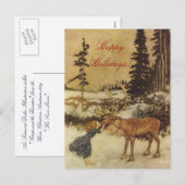 Die Schneekönigin Märchen mit Gerda Postkarte (Vorne/Hinten)