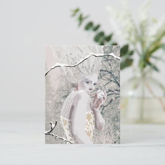 Die Schneekönigin Postkarte (Stehend Vorderseite)