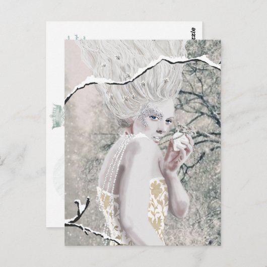 Die Schneekönigin Postkarte (Vorne/Hinten)