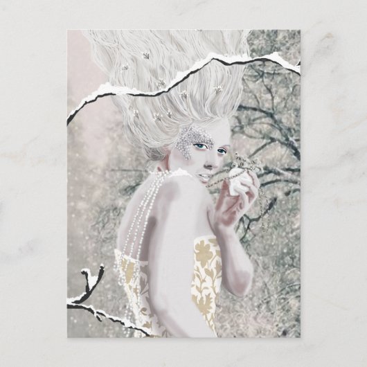 Die Schneekönigin Postkarte (Vorderseite)