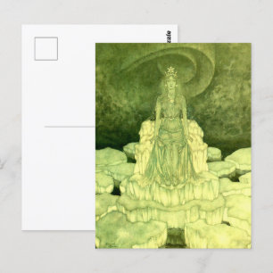 Die Schneekönigin von Edmund Dulac Illustrationen Postkarte