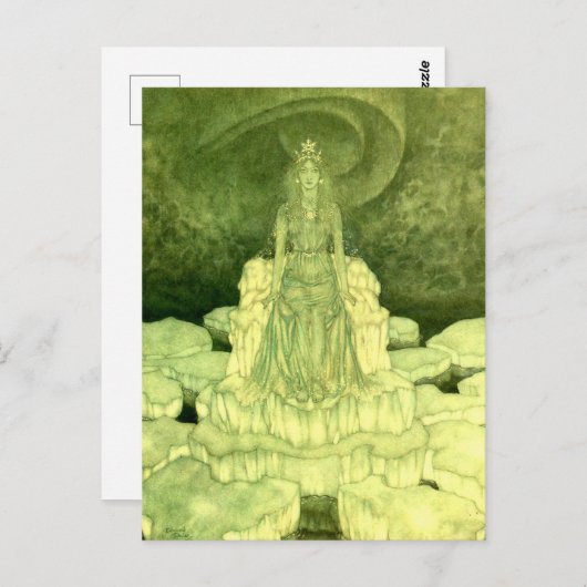 Die Schneekönigin von Edmund Dulac Illustrationen Postkarte (Vorne/Hinten)