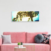 DIE SCHNEELEOPARD-Leinwand Leinwanddruck (Insitu (Wohnzimmer))