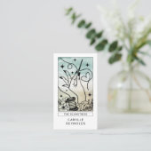 Die Schneiderin Schneider Tarot Visitenkarte (Stehend Vorderseite)