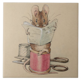 Die Schneidermäuse (von Beatrix Potter) Fliese