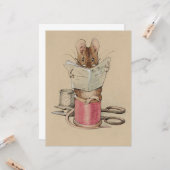 Die Schneidermäuse (von Beatrix Potter) Karte (Vorderseite/Rückseite Beispiel)