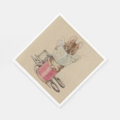 Die Schneidermäuse (von Beatrix Potter) Serviette (Ecke)