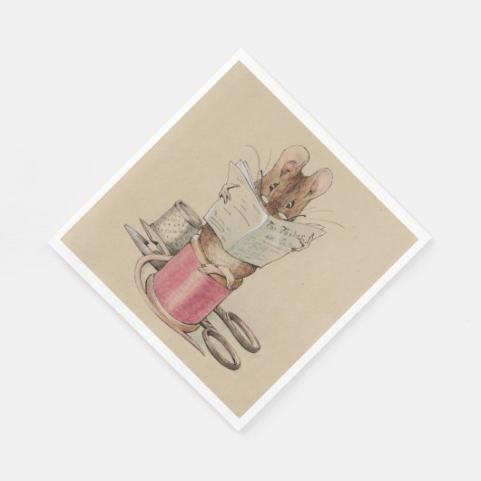 Die Schneidermäuse (von Beatrix Potter) Serviette (Ecke)