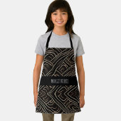 Die Schnitte Stilholz Monochrom Modernes Muster Schürze (Insitu)