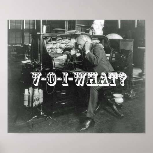 Die schockierende Einführung des VoIP-Telefons Poster (Vorne)