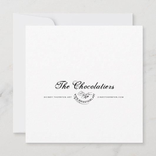 Die Schokolade - Mini-Print (Rückseite)