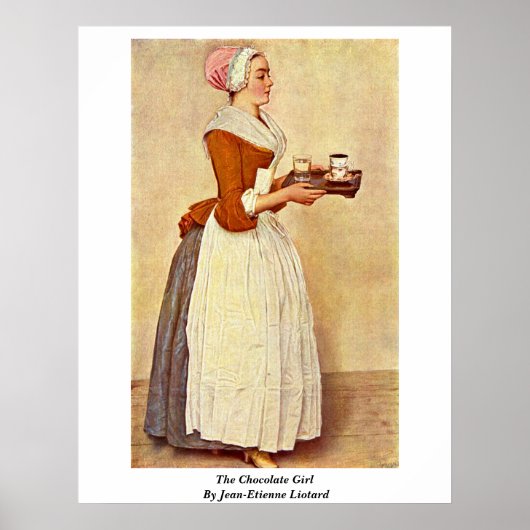 Die Schokolade von Jean-Etienne Liotard Poster (Vorne)
