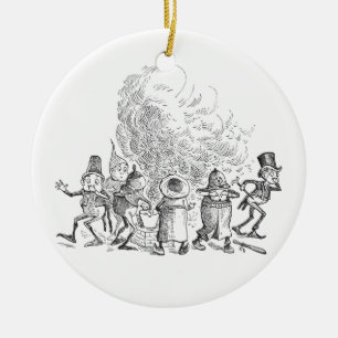 Die Schokoladenkuchen machen einen großen Gestank Keramik Ornament