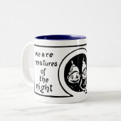 Die Schokoladenkuchen: Wir sind Geschöpfe der Zweifarbige Tasse (Vorderseite Links)