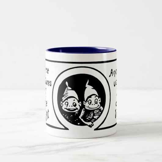 Die Schokoladenkuchen: Wir sind Geschöpfe der Zweifarbige Tasse (Mittel)