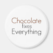 Die Schokoladenreparatur Magnet (Vorne)