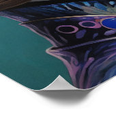 Die schöne Abstrakte Frau Poster (Ecke)