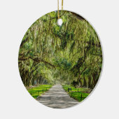 Die schöne Allee der Eichen Keramik Ornament (Links)