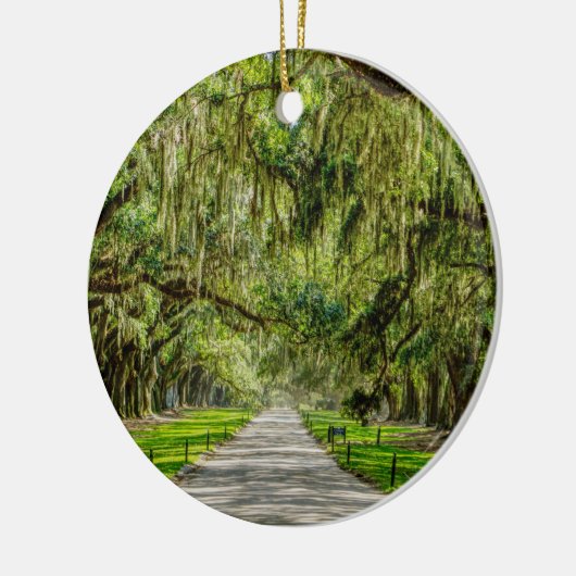 Die schöne Allee der Eichen Keramik Ornament (Links)