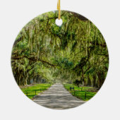 Die schöne Allee der Eichen Keramik Ornament (Hinten)