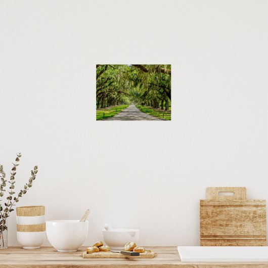 Die schöne Allee der Eichen Poster (Küche)