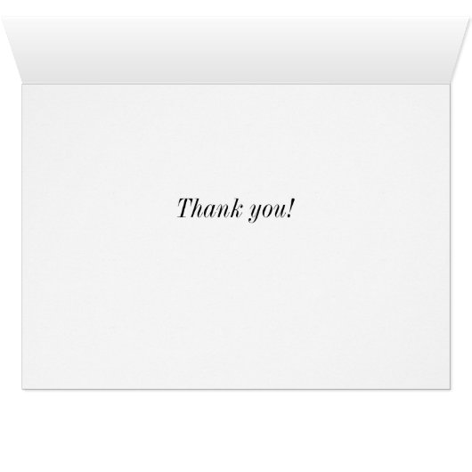 Die schöne Allee Oaks Dankeschön-Karte (Innenansicht Horizontal (Unten))