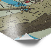Die schöne alte Waldlandschaft Fotodruck (Ecke)