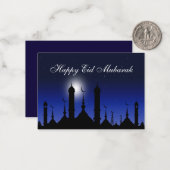 Die schöne arabische Moschee Mitteilungskarte (Vorderseite/Rückseite Beispiel)