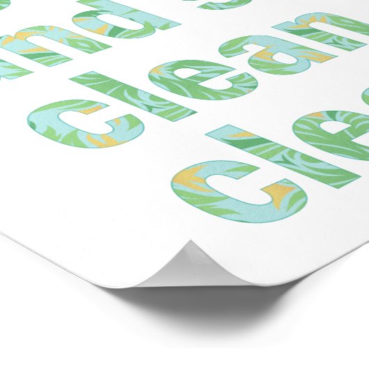 Die schöne Aussicht auf die Berge und die Berge Poster (Ecke)