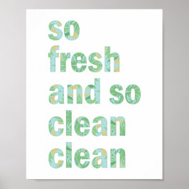 Die schöne Aussicht auf die Berge und die Berge Poster