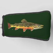 Die schöne Bachforelle Golf Headcover (Vorderseite)