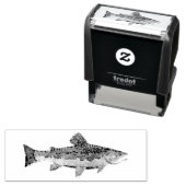 Die schöne Bachforelle Permastempel (Beispiel)