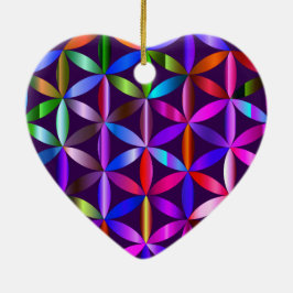 Die schöne Blume des Lebens Valentinstag Baum  Keramik Ornament